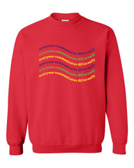 Everyone Communicates Differently Unisex Heavy Blend Crewneck Sweatshirt