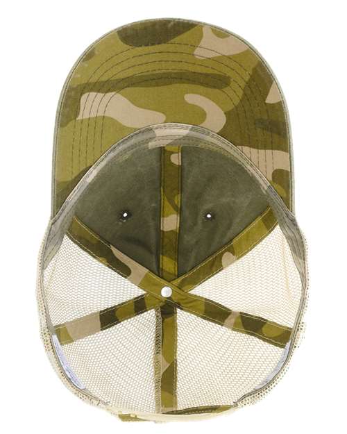 Ponytail Hat - Bright Light (OLIVE)