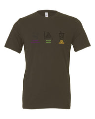 Shape, Build, Sip Unisex Jersey Short Sleeve Tee
