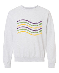 Everyone Communicates Differently Unisex Heavy Blend Crewneck Sweatshirt
