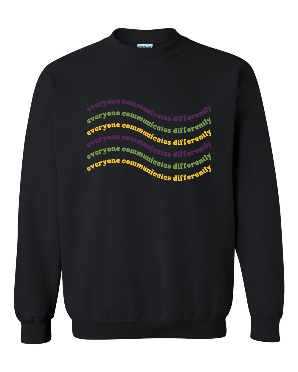 Everyone Communicates Differently Unisex Heavy Blend Crewneck Sweatshirt