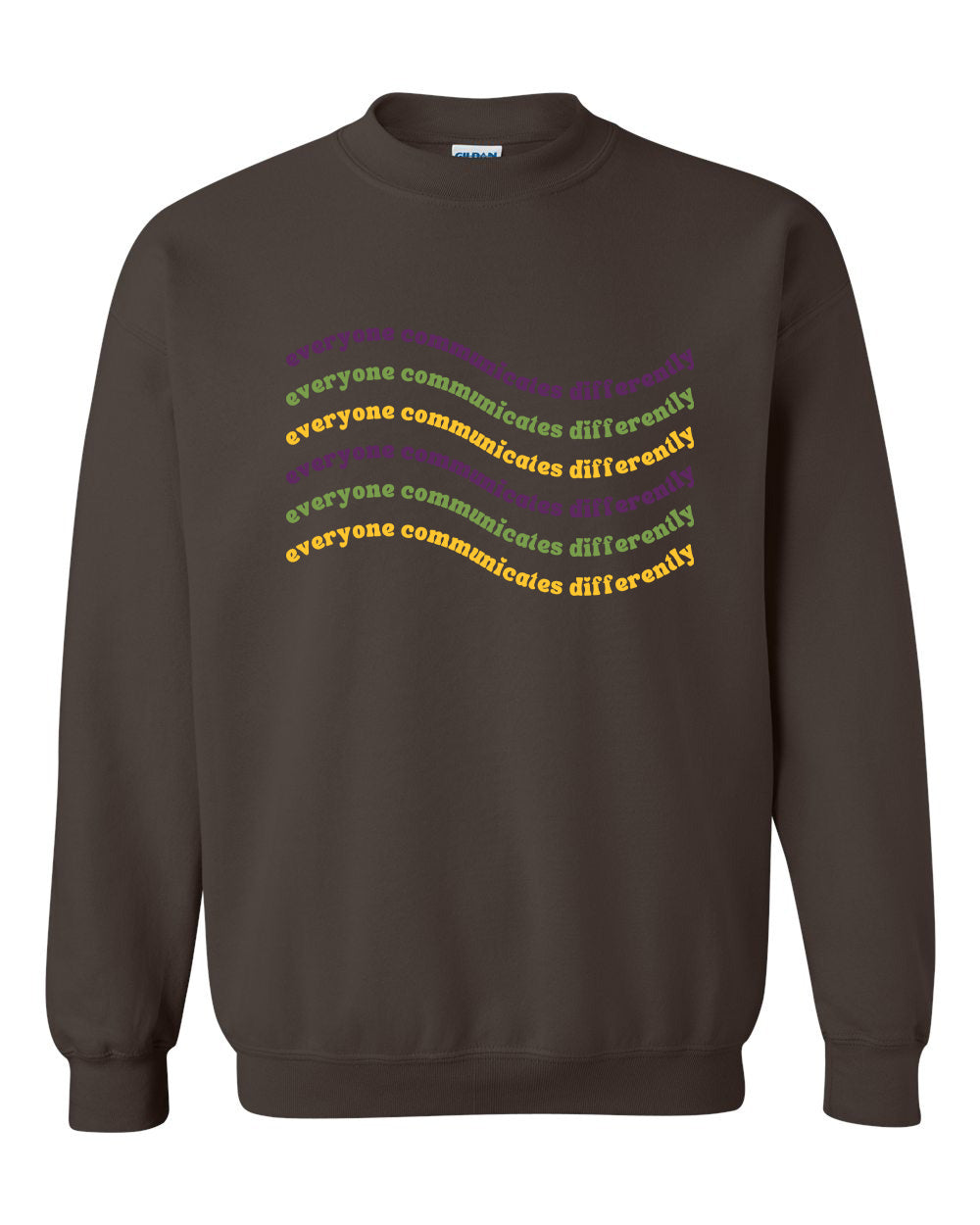 Everyone Communicates Differently Unisex Heavy Blend Crewneck Sweatshirt
