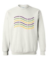 Everyone Communicates Differently Unisex Heavy Blend Crewneck Sweatshirt